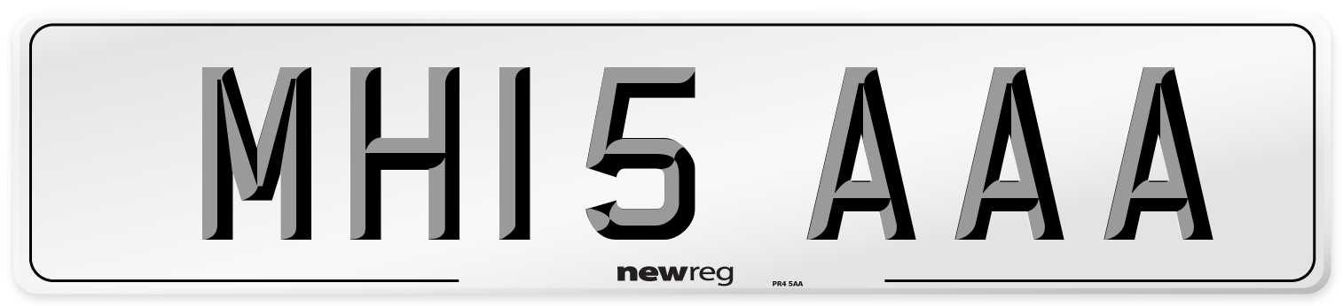 MH15 AAA Number Plate from New Reg
